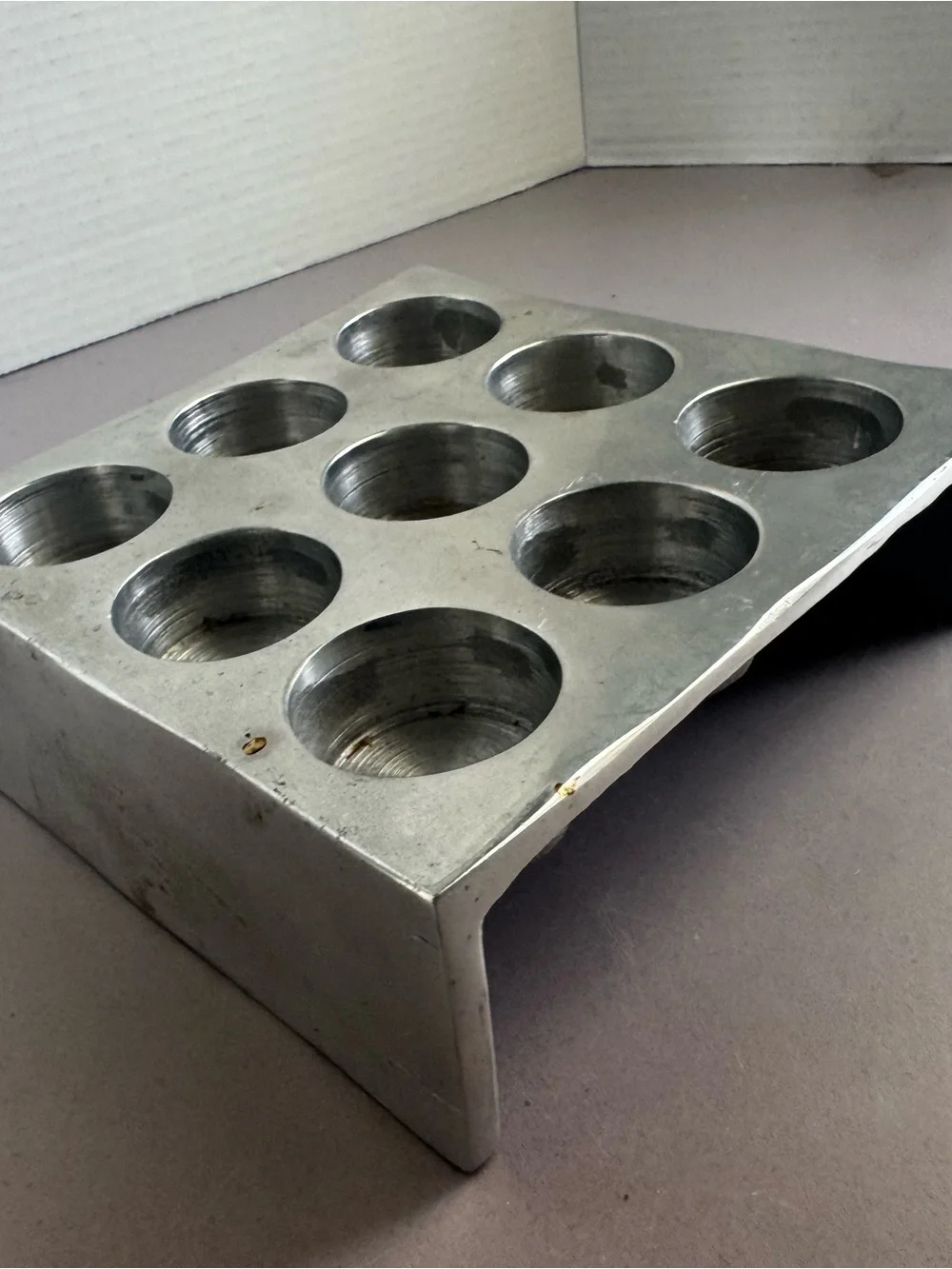 Pottery Barn Silver Cast Iron Tea Light Holder